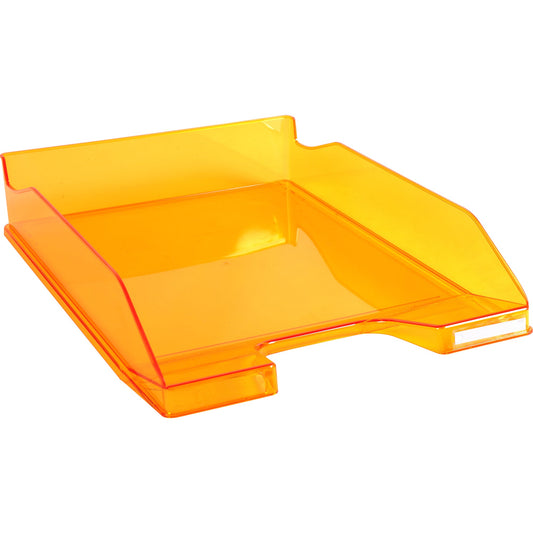 Exacompta Briefablage Combo Midi Linicolor® DIN A4, Überbreite Polystyrol Farbe: orange glossy