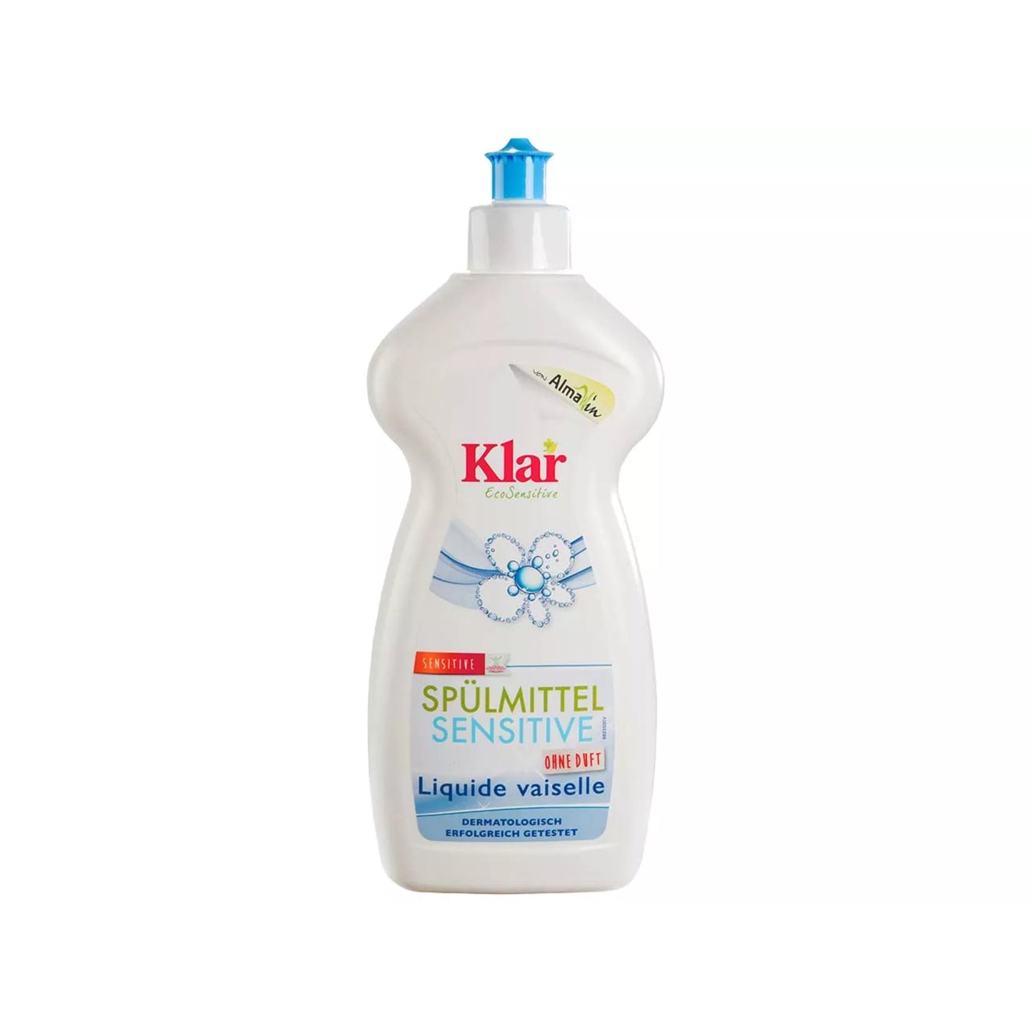 Klar Geschirrspülmittel EcoSensitive neutral biologisch abbaubar pH-Wert: 4-4,5 Altplastik, 100 % recycelt recycelbar 0,5l