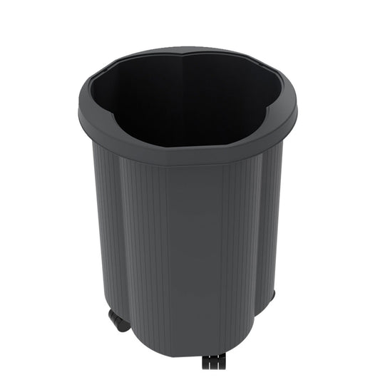 Exacompta Abfalleimer Tri Bin ECOBlack 50l Polystyrol, 100 % recycelt schwarz 1 Sortierfach