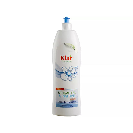 Klar Geschirrspülmittel EcoSensitive neutral biologisch abbaubar pH-Wert: 4-4,5 Altplastik, 100 % recycelt recycelbar 1l