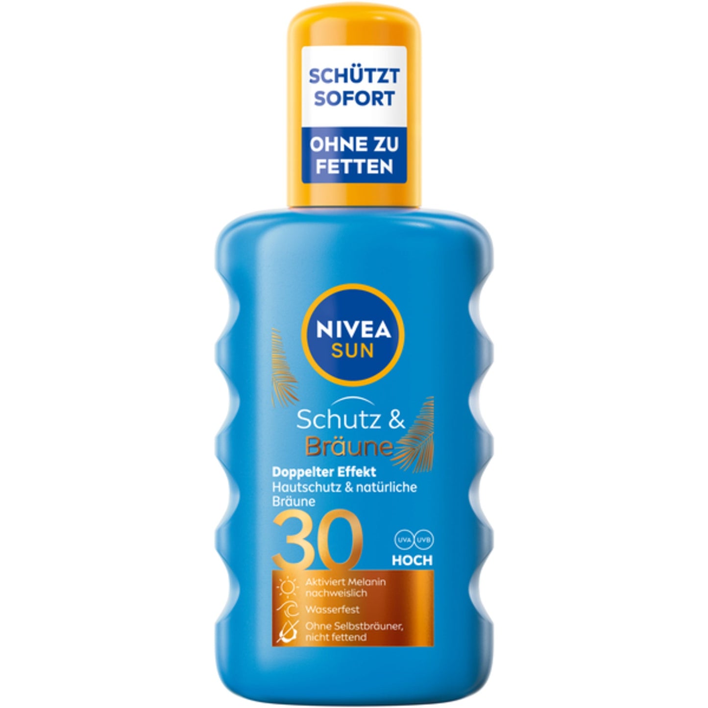 NIVEA SUN Sonnenschutzmittel Schutz & Bräune 30 wasserfest parfümiert Kunststoff 0,2l