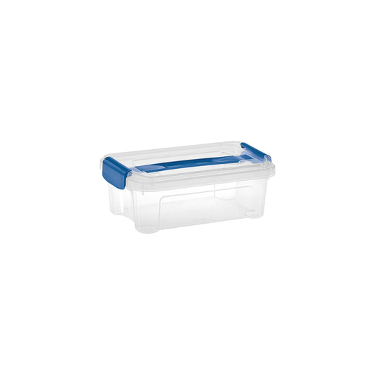 Tontarelli Aufbewahrungsbox Combi Box 27,2 x 10,2 x 17 cm (B x H x T) 2,5l Kunststoff transparent/ozeanblau