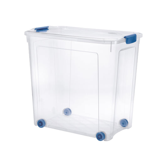 Tontarelli Aufbewahrungsbox Combi Box 59,3 x 55,4 x 38 cm (B x H x T) 85l Kunststoff transparent/ozeanblau