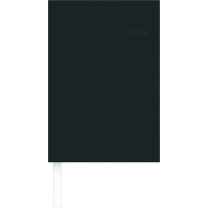ZETTLER Buchkalender 2026 14,6 x 21 cm (B x H) 1 Woche/2 Seiten Kunststoff, wattiert schwarz