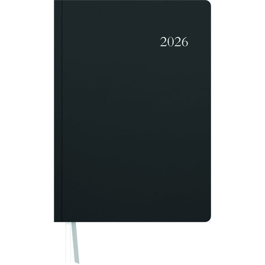 ZETTLER Buchkalender 2026 21 x 29,7 cm (B x H) 1 Tag/1 Seite Kunststoff, wattiert anthrazit