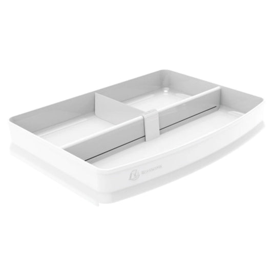 Exacompta Utensilienschale COMBO Top AutentiK 25,4 x 3,3 x 18,2 cm (B x H x T) Polystyrol weiß