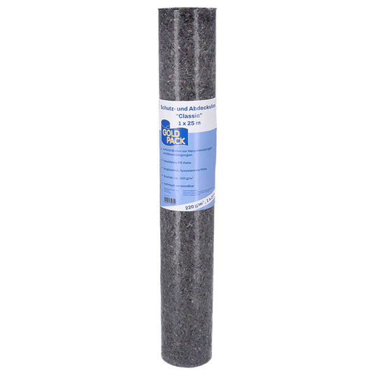 GOLDPACK Abdeckvlies 100 cm x 25 m (B x L) Vlies, 100 % recycelt grau