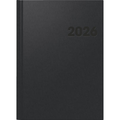 BRUNNEN Buchkalender 781 2026 21 x 29,7 cm (B x H) 1 Woche/2 Seiten Balacron schwarz