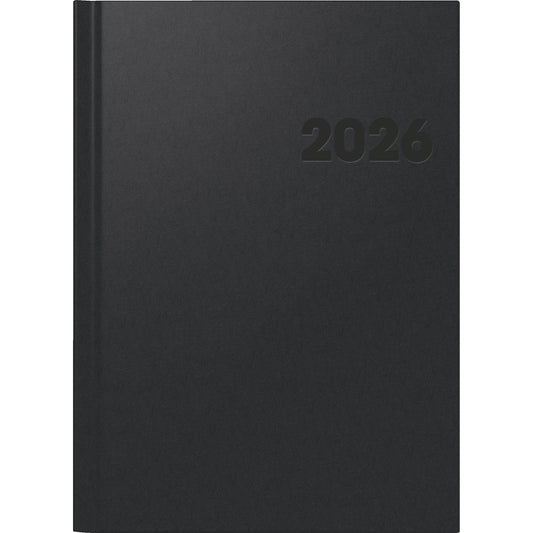BRUNNEN Buchkalender 781 2026 21 x 29,7 cm (B x H) 1 Woche/2 Seiten Balacron schwarz