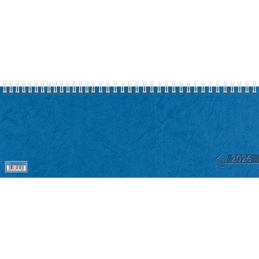 Glocken Querkalender 2026 1 Woche/2 Seiten Karton blau