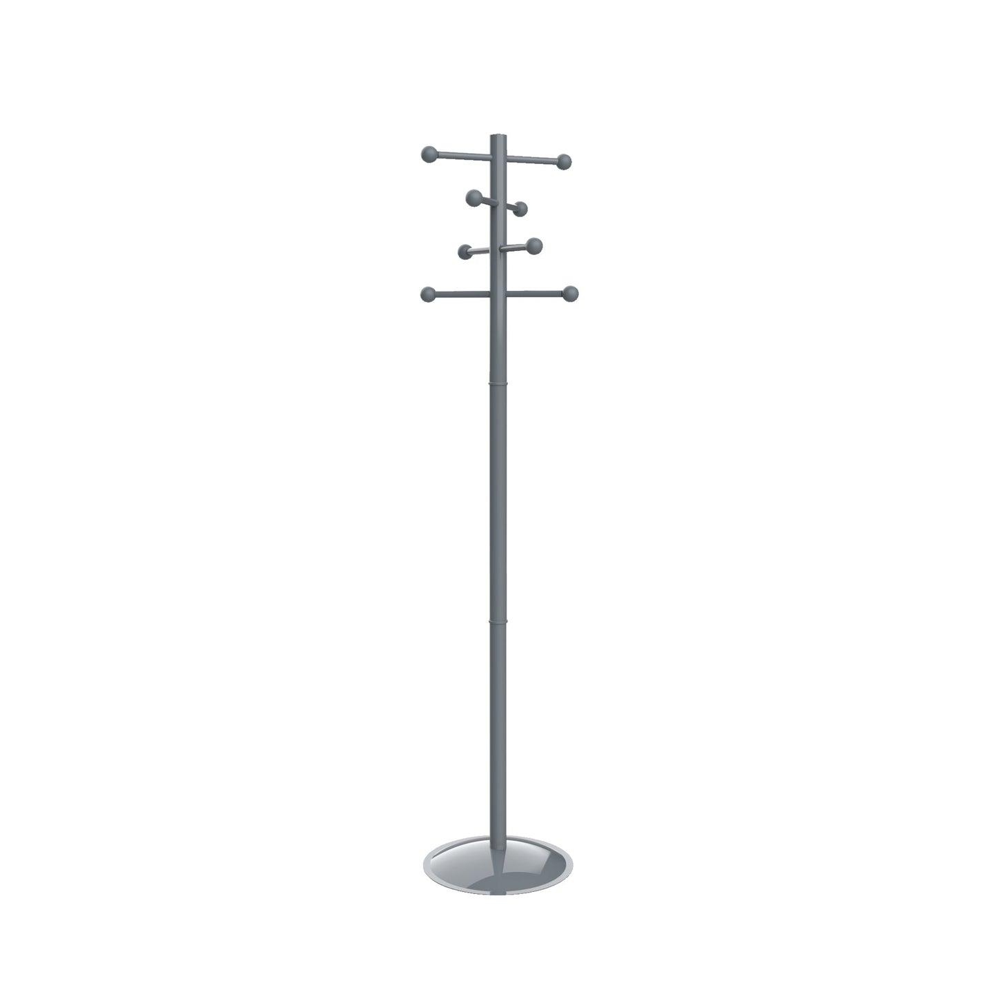 MAUL Garderobenständer MAULsaphir Lite 38 x 171 x 38 cm (B x H x T) grau