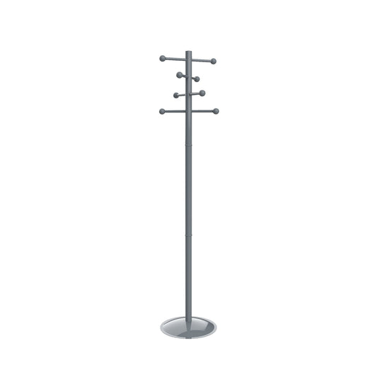 MAUL Garderobenständer MAULsaphir Lite 38 x 171 x 38 cm (B x H x T) grau