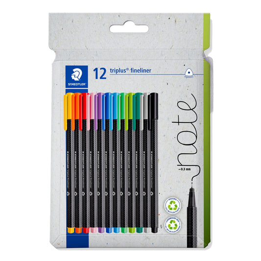 STAEDTLER® Fineliner triplus® 334 0,3mm farbig sortiert 12 St./Pack.