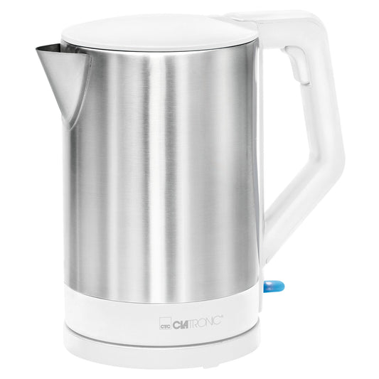 Clatronic Wasserkocher WKS 3692 1,5l Kunststoff edelstahl/weiß