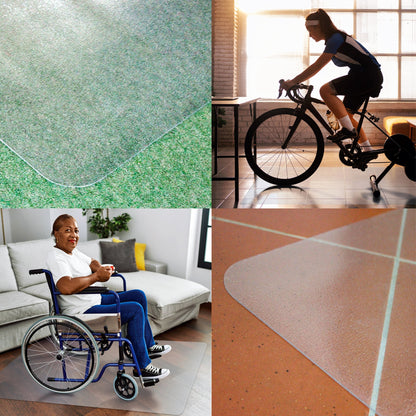 Floortex Bodenschutzmatte HomeMat® 90 x 120 cm (B x T) PVC transparent