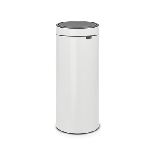 Brabantia Abfalleimer Touch Bin New 30l Stahl weiß 1 Sortierfach
