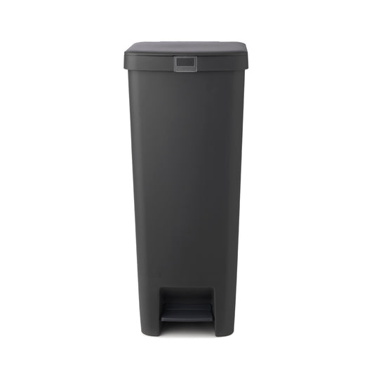 Brabantia Tretabfalleimer StepUp 28 x 66,6 x 35,2 cm (B x H x T) 40l Kunststoff, 91 % recycelt dark grey