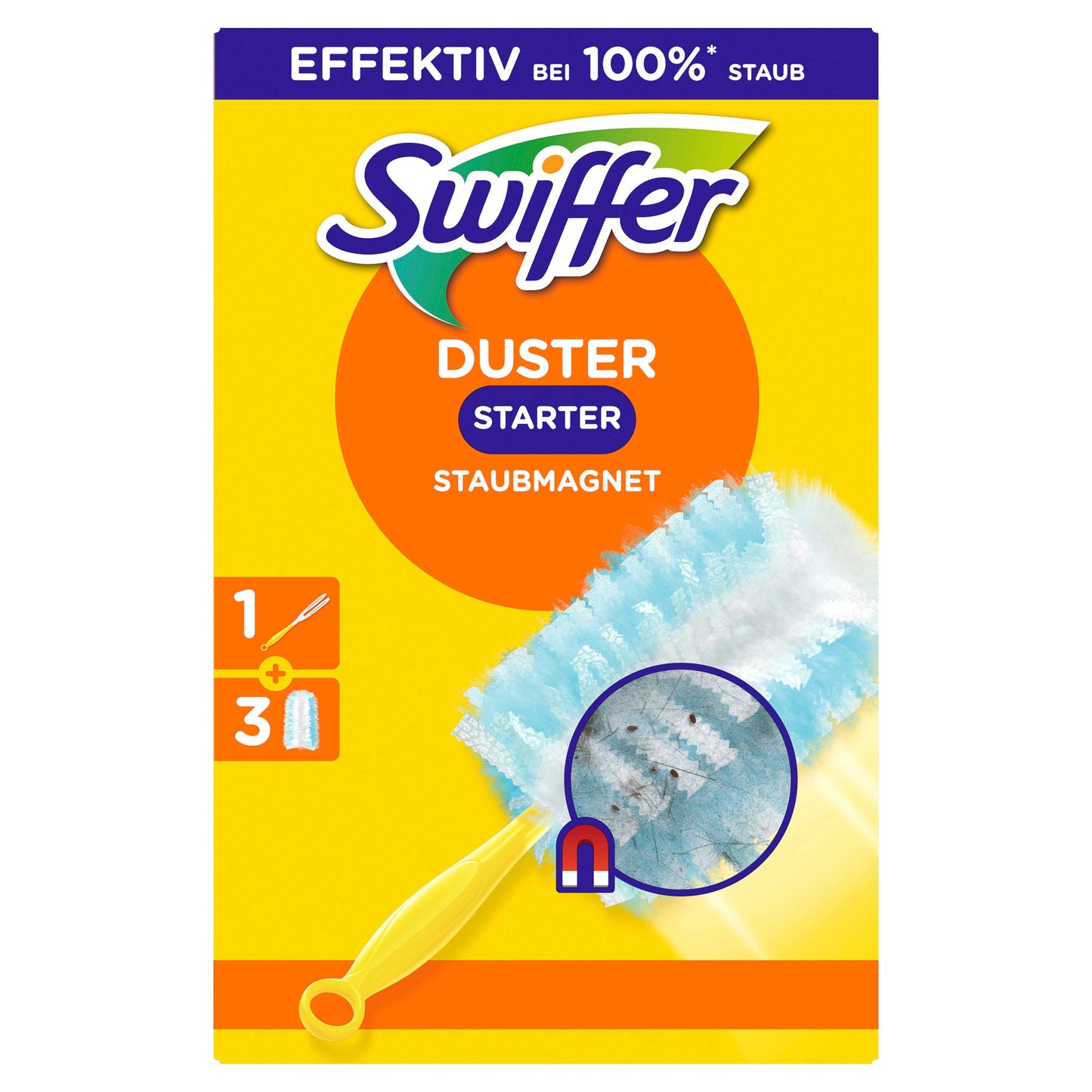 Swiffer Staubtücher Staubmagnet Starterset gelb
