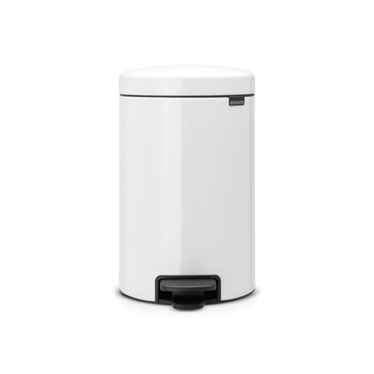 Brabantia Tretabfalleimer newIcon 25,1 x 41,1 x 33,8 cm (B x H x T) 12l Stahl weiß