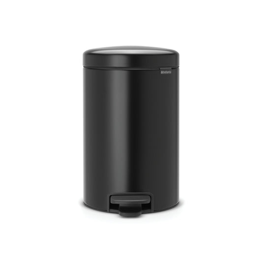 Brabantia Tretabfalleimer newIcon 25,1 x 41,1 x 33,8 cm (B x H x T) 12l Stahl schwarz