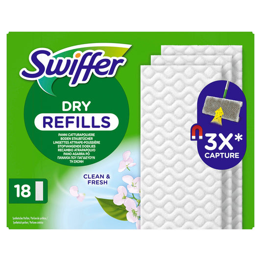 Swiffer Bodenreinigungstuch Nachfüllpack Swiffer Bodenwischer 21 x 26,5 cm (B x L) Zellstoff weiß