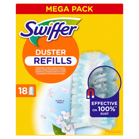 Swiffer Staubtücher Staubmagnet Nachfüllpack 11,5 x 18 cm (B x L) weiß 18 St./Pack.