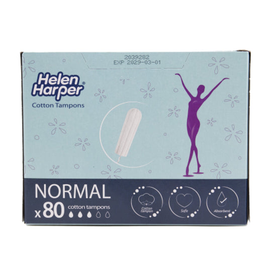 Helen Harper® Tampon Regular Organic Normal Bio-Baumwolle 80 St./Pack.