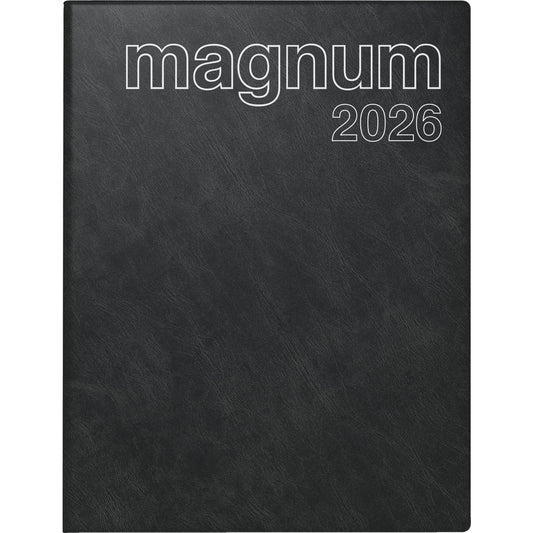 rido/idé Buchkalender magnum 2026 18,3 x 24 cm (B x H) 1 Woche/2 Seiten Schaumfolie schwarz