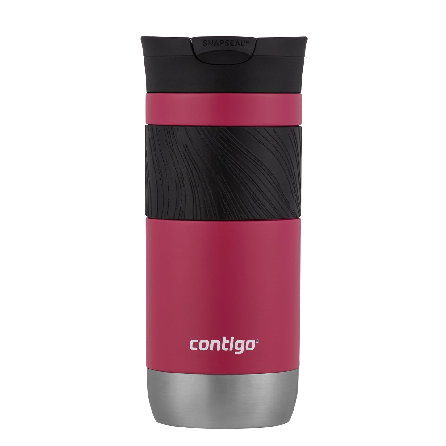 contigo Thermobecher Byron 2.0 Mehrweg 7,5 x 17,6 cm (Ø x H) 470ml Edelstahl/Kunststoff rosa matt