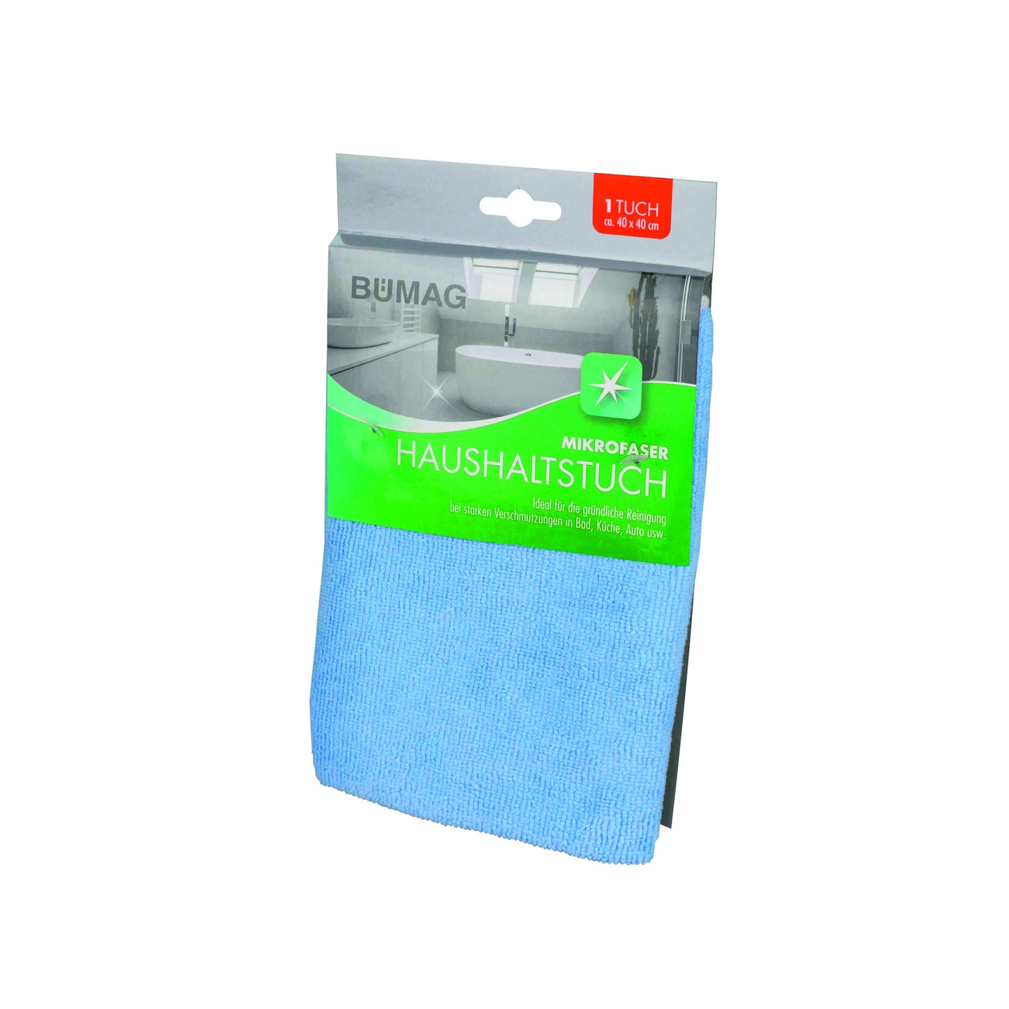 BÜMAG Microfasertücher 40 x 40 cm (B x L) 80 % Polyamid, 20 % Polyester blau