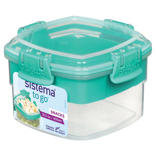 sistema Lunchbox Snacks TO GOT 11,1 x 7,2 x 11,1 cm (B x H x T) inkl. Einsatzschale Kunststoff farbig sortiert (freie Farbauswahl nicht möglich)