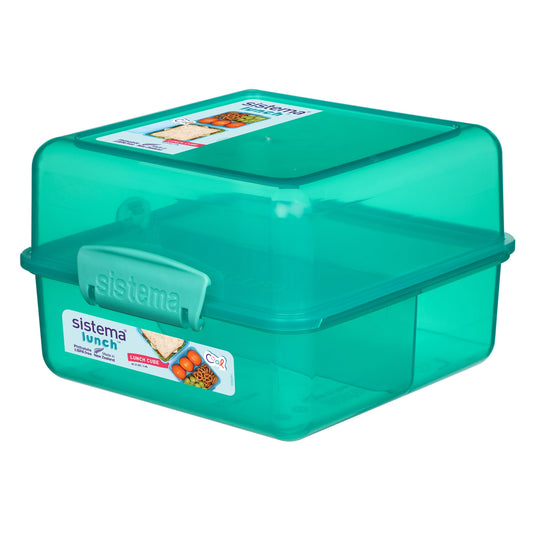 sistema Lunchbox Lunch Würfel 14,5 x 9,6 x 15 cm (B x H x T) Kunststoff farbig sortiert (freie Farbauswahl nicht möglich)