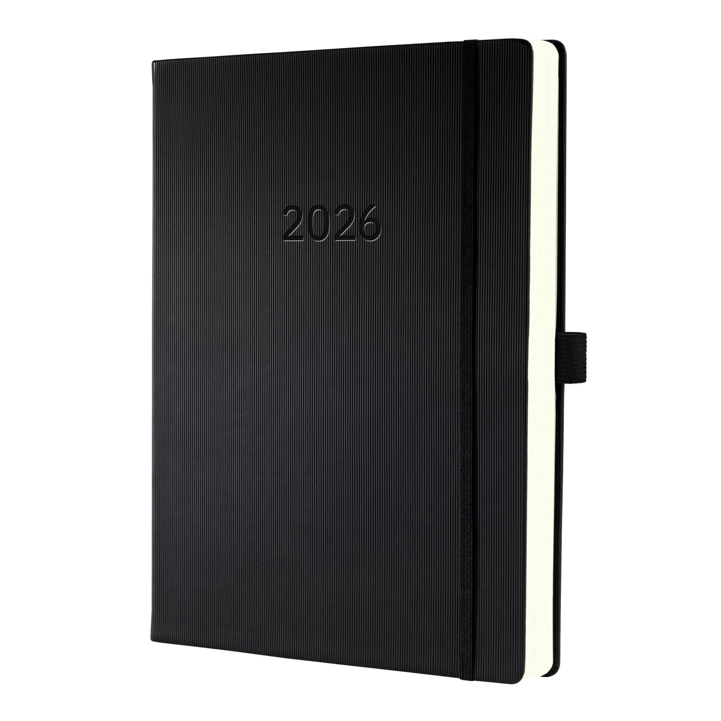 SIGEL Buchkalender Conceptum 2026 ca. DIN A4+ 1 Tag/1 Seite Kunststoff schwarz