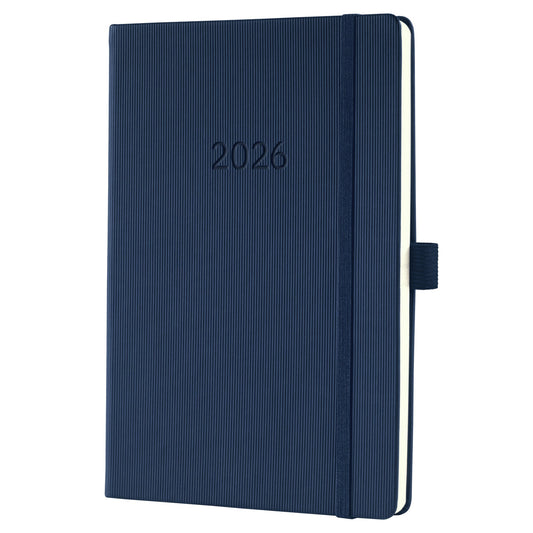 SIGEL Buchkalender Conceptum 2026 ca. DIN A5 1 Woche/2 Seiten Kunststoff dunkelblau