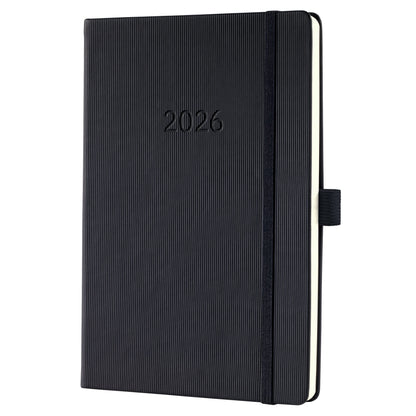 SIGEL Buchkalender Conceptum 2026 ca. DIN A5 1 Woche/2 Seiten Kunststoff schwarz
