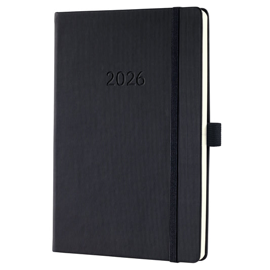 SIGEL Buchkalender Conceptum 2026 ca. DIN A5 1 Woche/2 Seiten Kunststoff schwarz