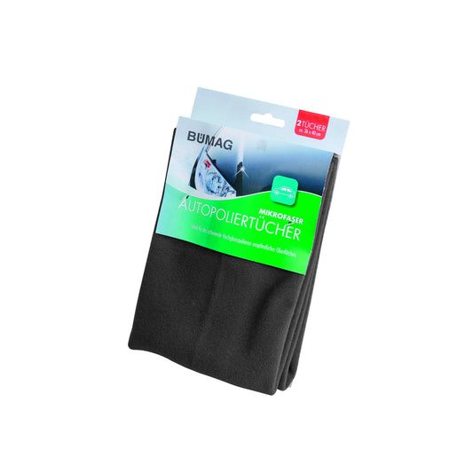 BÜMAG Microfasertücher 36 x 40 cm (B x L) 100 % Polyester schwarz 2 St./Pack.