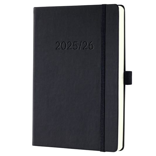 SIGEL Buchkalender Conceptum 2026 ca. DIN A5 1 Woche/2 Seiten Kunststoff schwarz