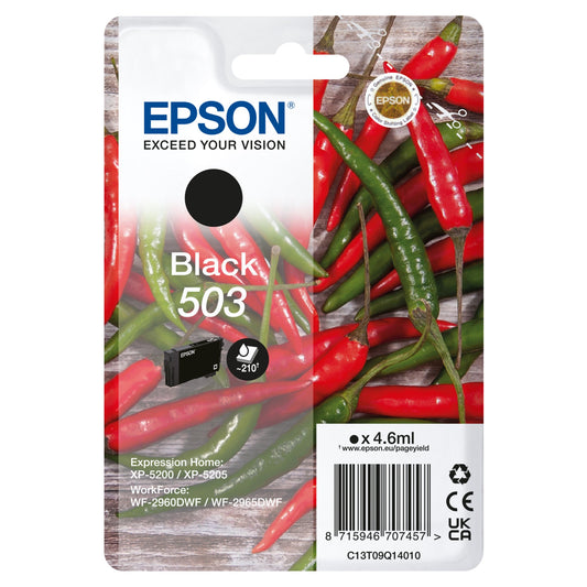 Epson Tintenpatrone Originalzubehör 503 ca. 210 Seiten schwarz 4,6ml