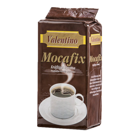 TEMPELMANN Kaffee Valentino Mocafix kräftig, vollmundig gemahlen 500 g/Pack.