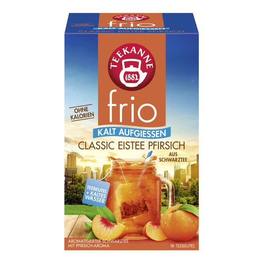 Teekanne Tee frio Classic Eistee Pfirsich 18 Btl./Pack.