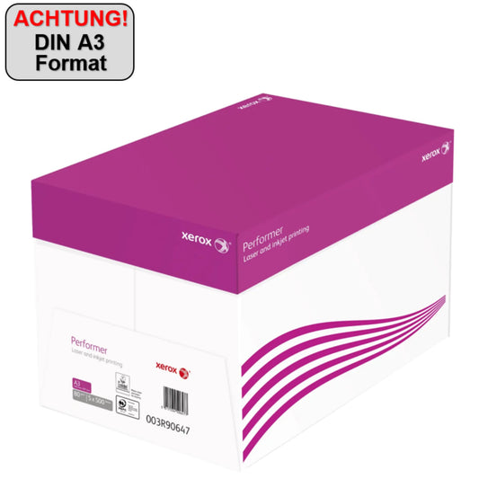 Xerox Kopierpapier Performer DIN A3 80g/m² weiß 500 Bl./Pack.