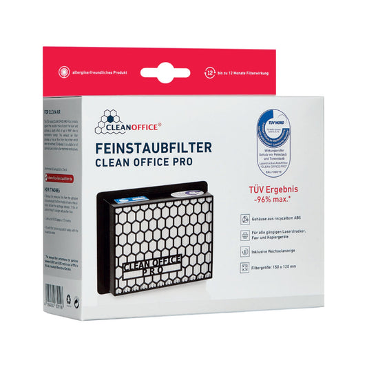 Feinstaubfilter Laserdrucker, Fax-/ Kopiergerät 15 x 5 x 12 cm (B x H x T) 12 Monate/80.000 Bl.