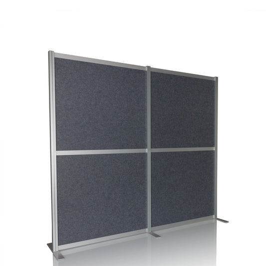 hjh OFFICE Stellwand FLEXMIUT MODUL 192 x 167,3 x 4 cm (B x H x T) Zweibeinstativ 100 % Polyester grau
