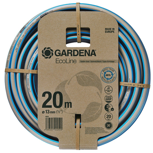 GARDENA Wasserschlauch EcoLine 20m 20bar schwarz/grau/türkis