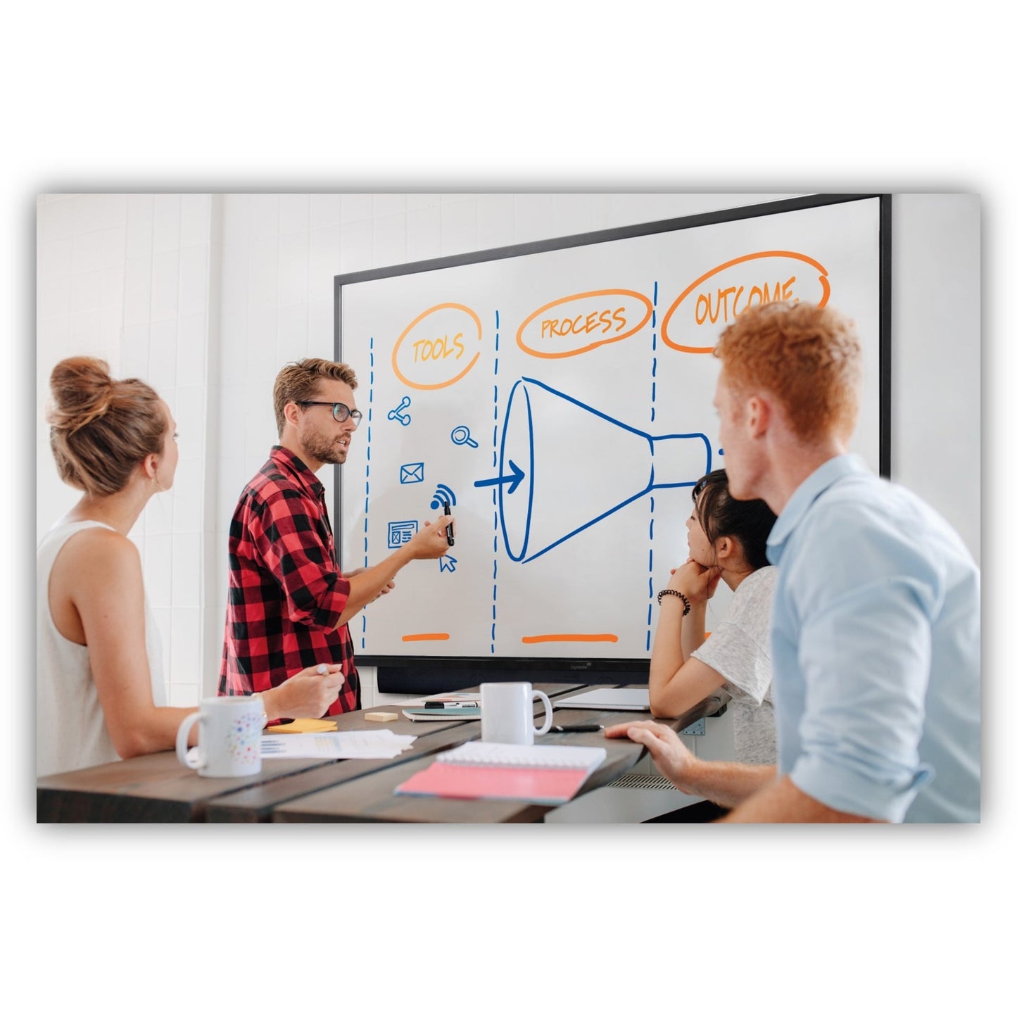 Legamaster Professionelles Display Evolve 2 190,5 cm (75") C 3.840 x 2.160 Pixel Dauerbetrieb möglich