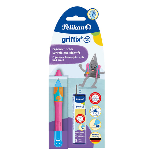 Pelikan Bleistift griffix® 2mm HB inkl. 3 x Bleistiftminen griffix®
