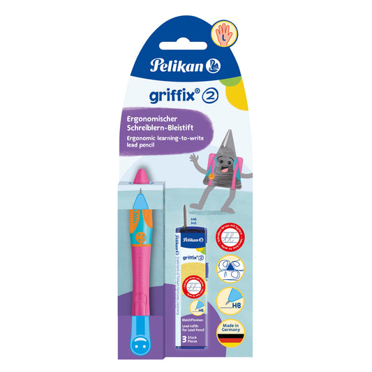 Pelikan Bleistift griffix® 2mm HB inkl. 3 x Bleistiftminen griffix®