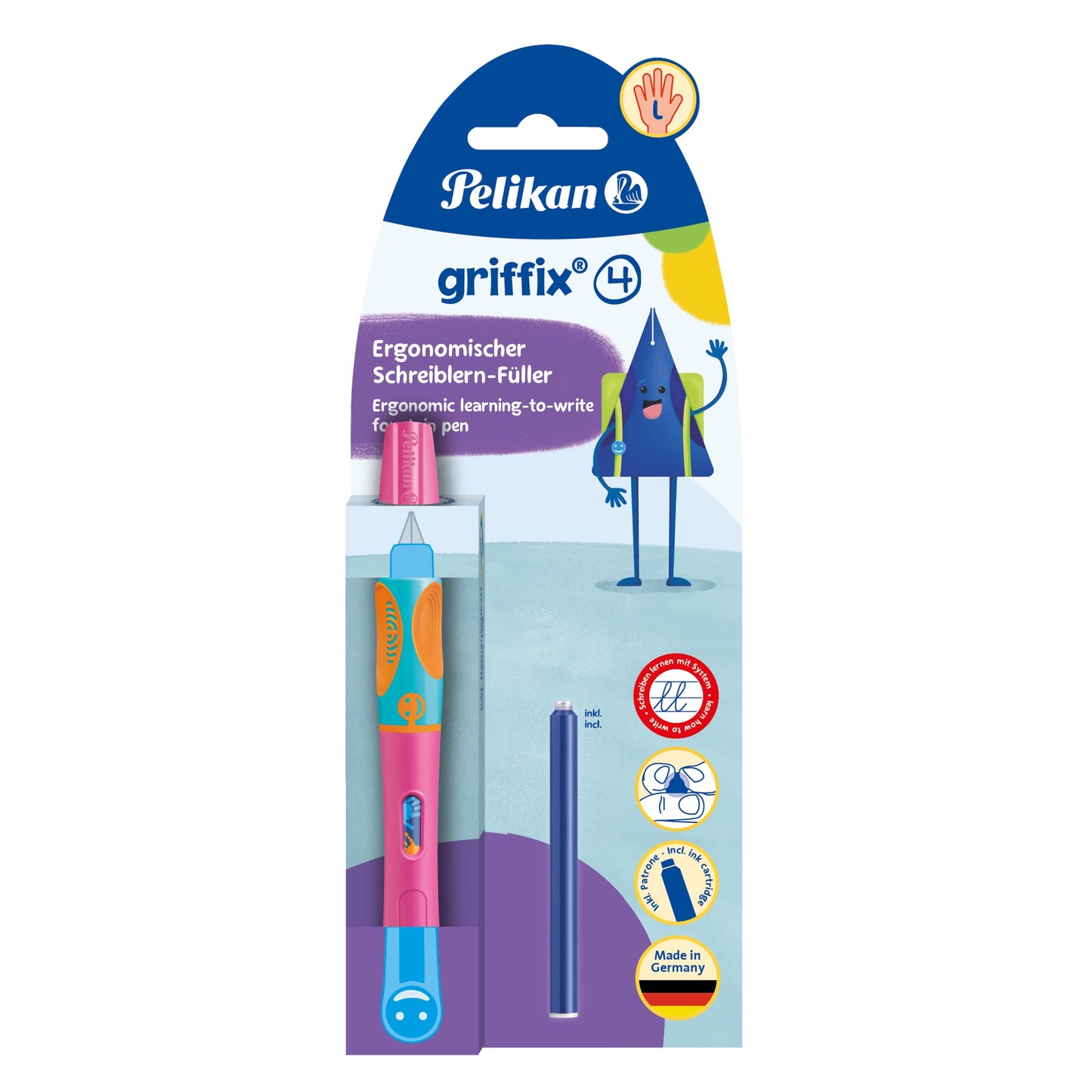 Pelikan Füllfederhalter griffix® A (Anfänger) blau