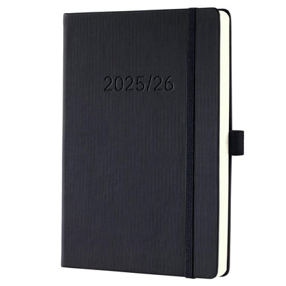 SIGEL Buchkalender Conceptum 2025/2026 DIN A5 1 Woche/1 Seite schwarz